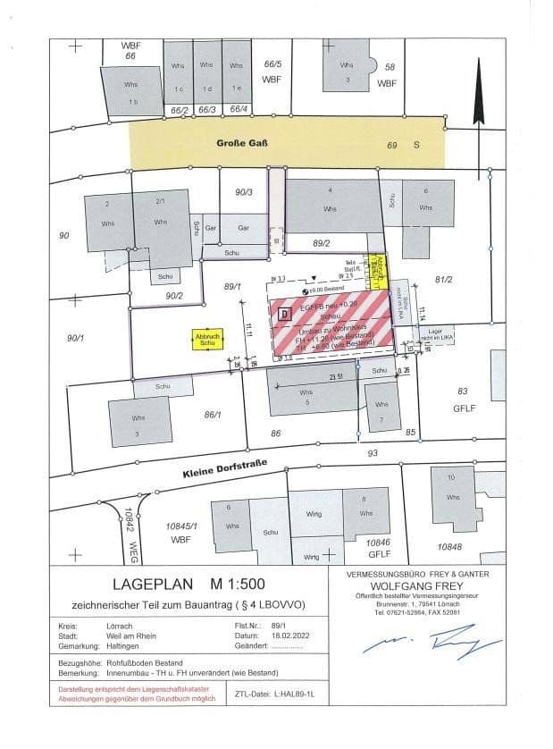 Prodej pozemku 1.044 m², Grosse Gass 4/1, Weil am Rhein, Bádensko-Württembersko Prodej pozemku 1.044 m², Grosse Gass 4/1, Weil am Rhein, Bádensko-Württembersko