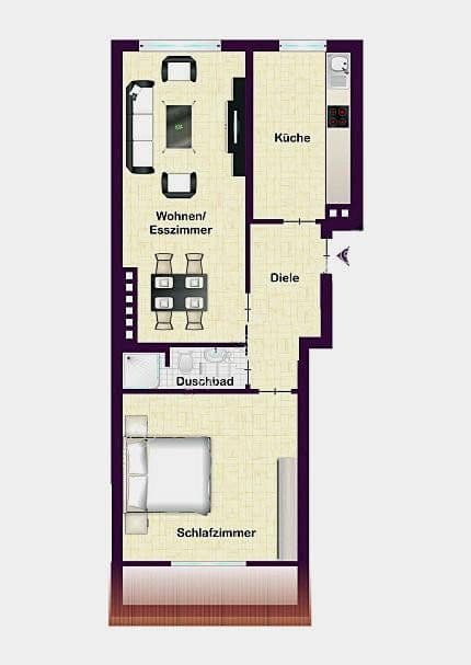 Pronájem bytu 2+1 46 m², Bürgermeister-smidt-strasse 37, Bremerhaven, Bremen Pronájem bytu 2+1 46 m², Bürgermeister-smidt-strasse 37, Bremerhaven, Bremen