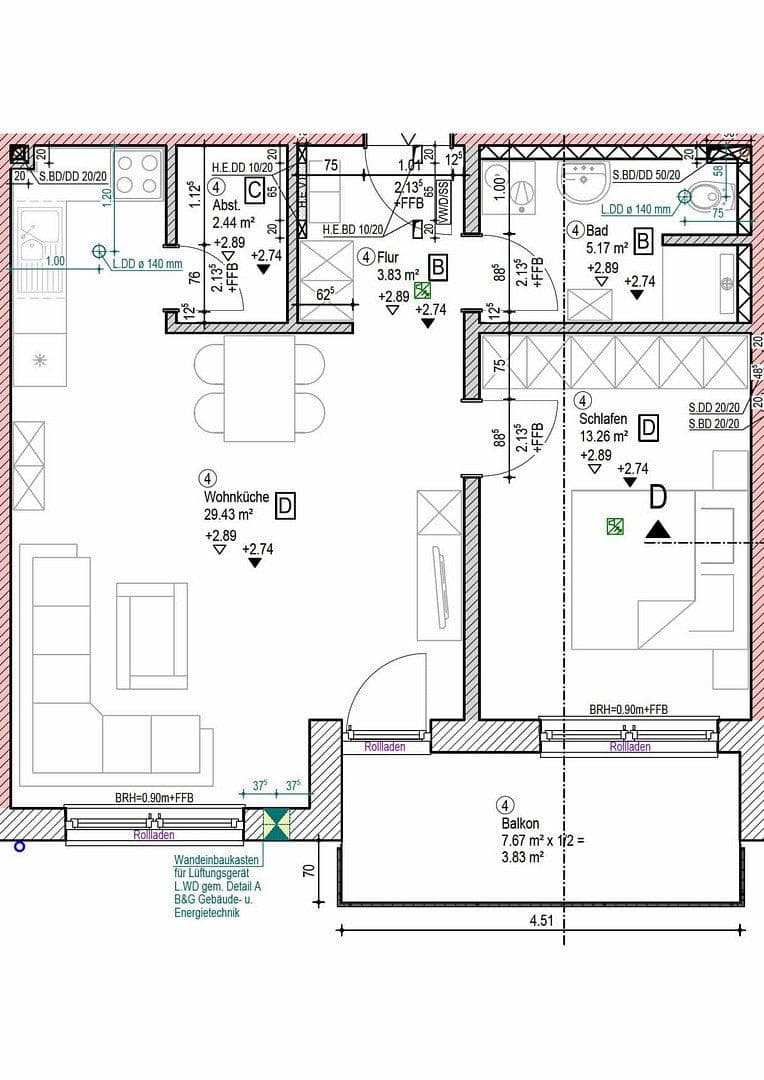 Pronájem bytu 2+1 58 m², Ergoldsbach, Bavorsko Pronájem bytu 2+1 58 m², Ergoldsbach, Bavorsko