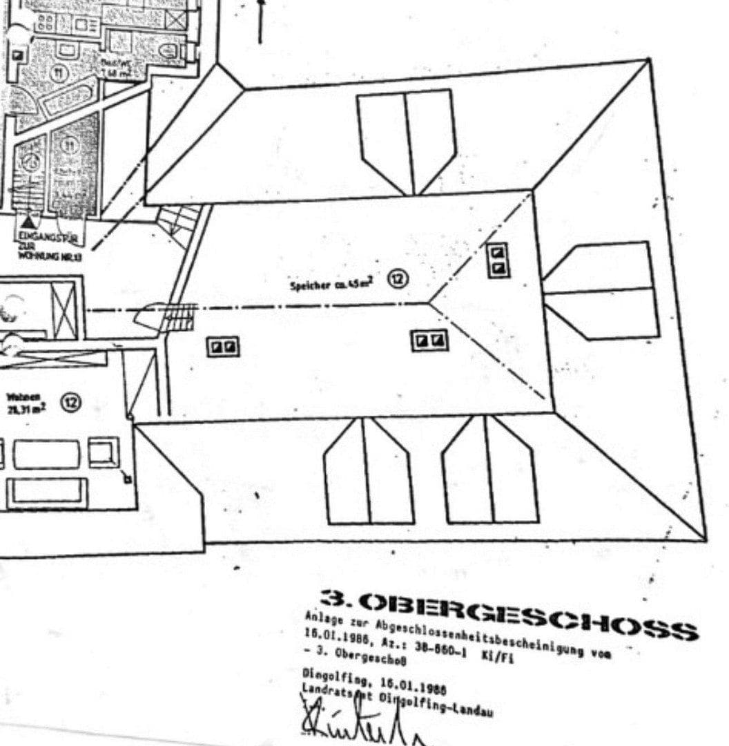 Prodej bytu 2+1 70 m², Am Stadtgraben, Landau an der Isar, Bavorsko Prodej bytu 2+1 70 m², Am Stadtgraben, Landau an der Isar, Bavorsko
