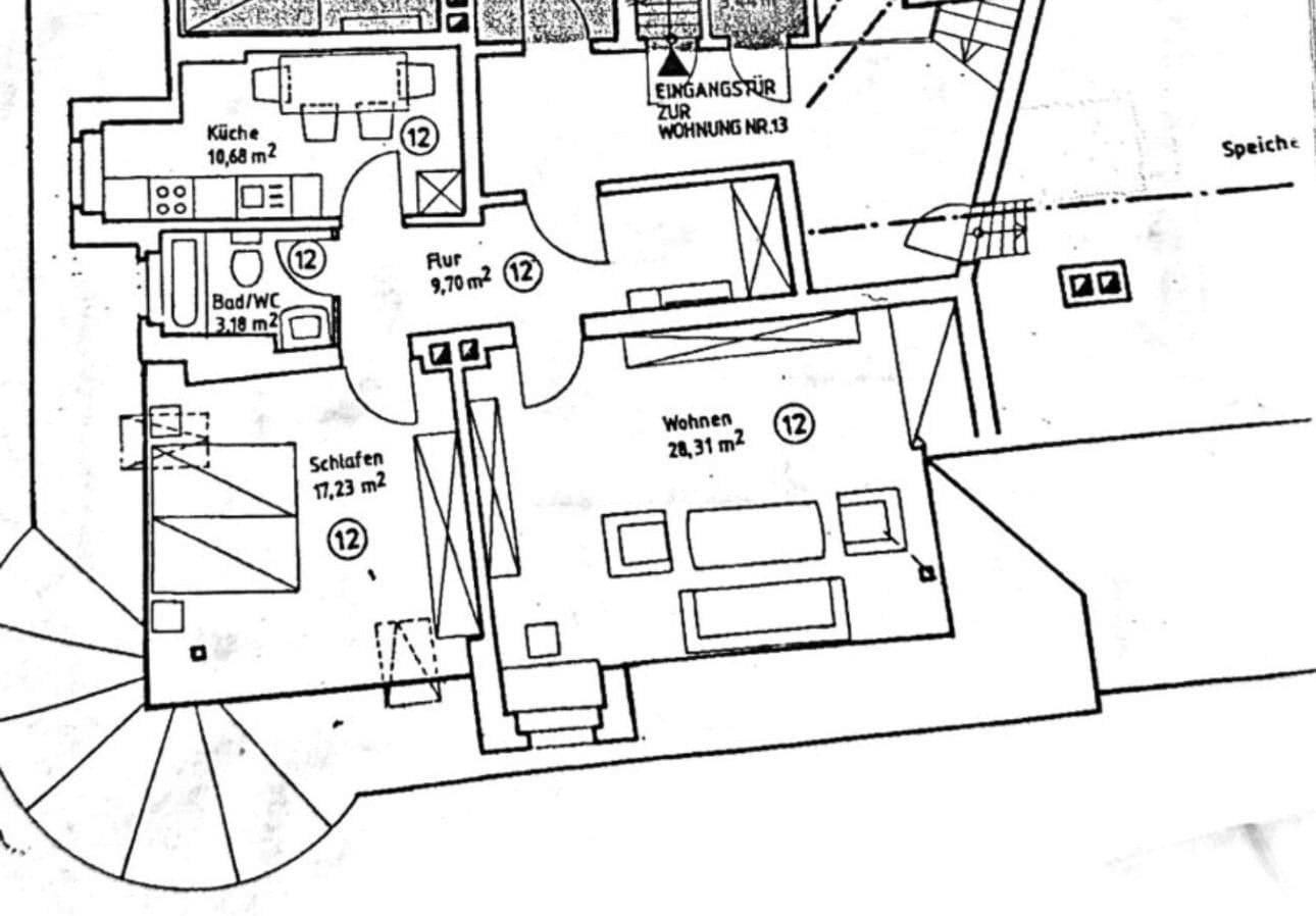 Prodej bytu 2+1 70 m², Am Stadtgraben, Landau an der Isar, Bavorsko Prodej bytu 2+1 70 m², Am Stadtgraben, Landau an der Isar, Bavorsko