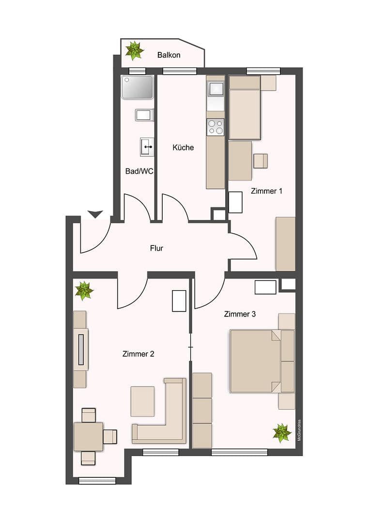 Prodej bytu 3+1 62 m², Okenstr. 18, Nürnberg, Bavorsko Prodej bytu 3+1 62 m², Okenstr. 18, Nürnberg, Bavorsko