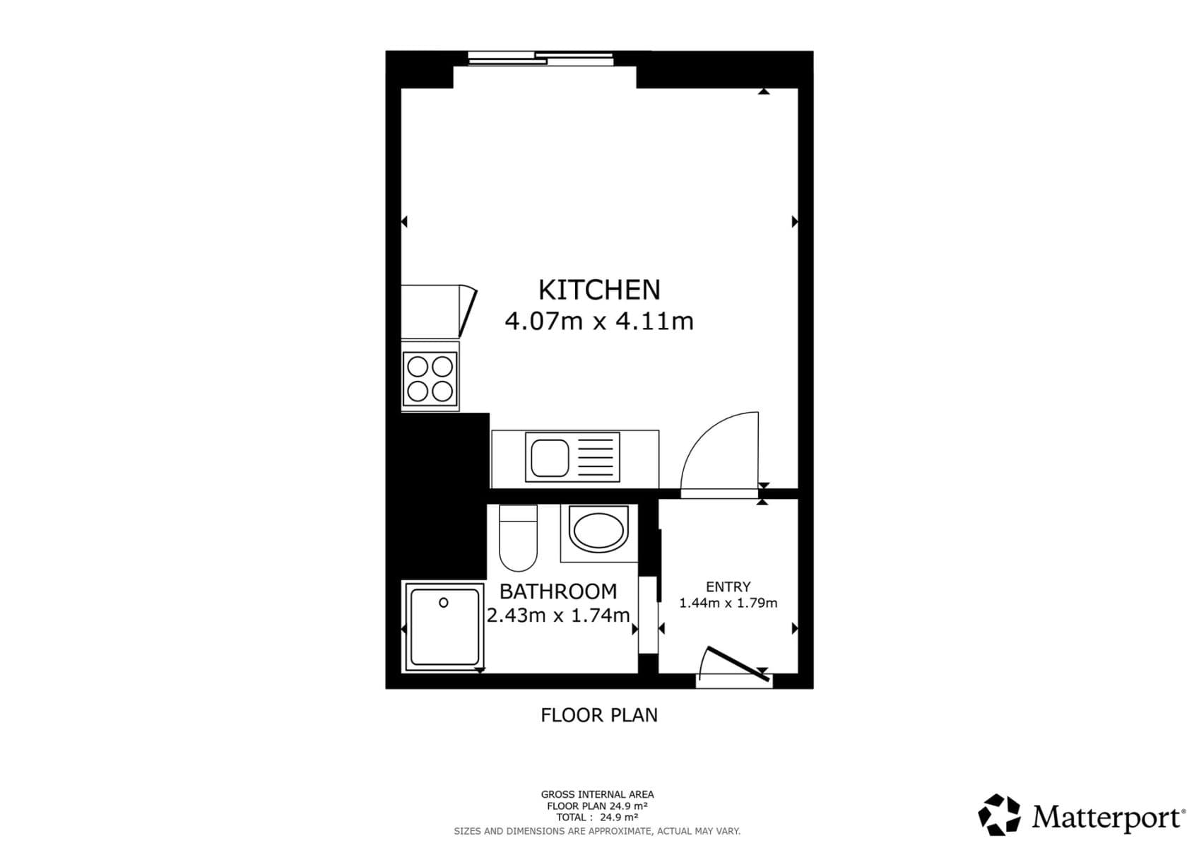Pronájem bytu 1+kk 23 m², Krymská, Praha, Praha Pronájem bytu 1+kk 23 m², Krymská, Praha, Praha