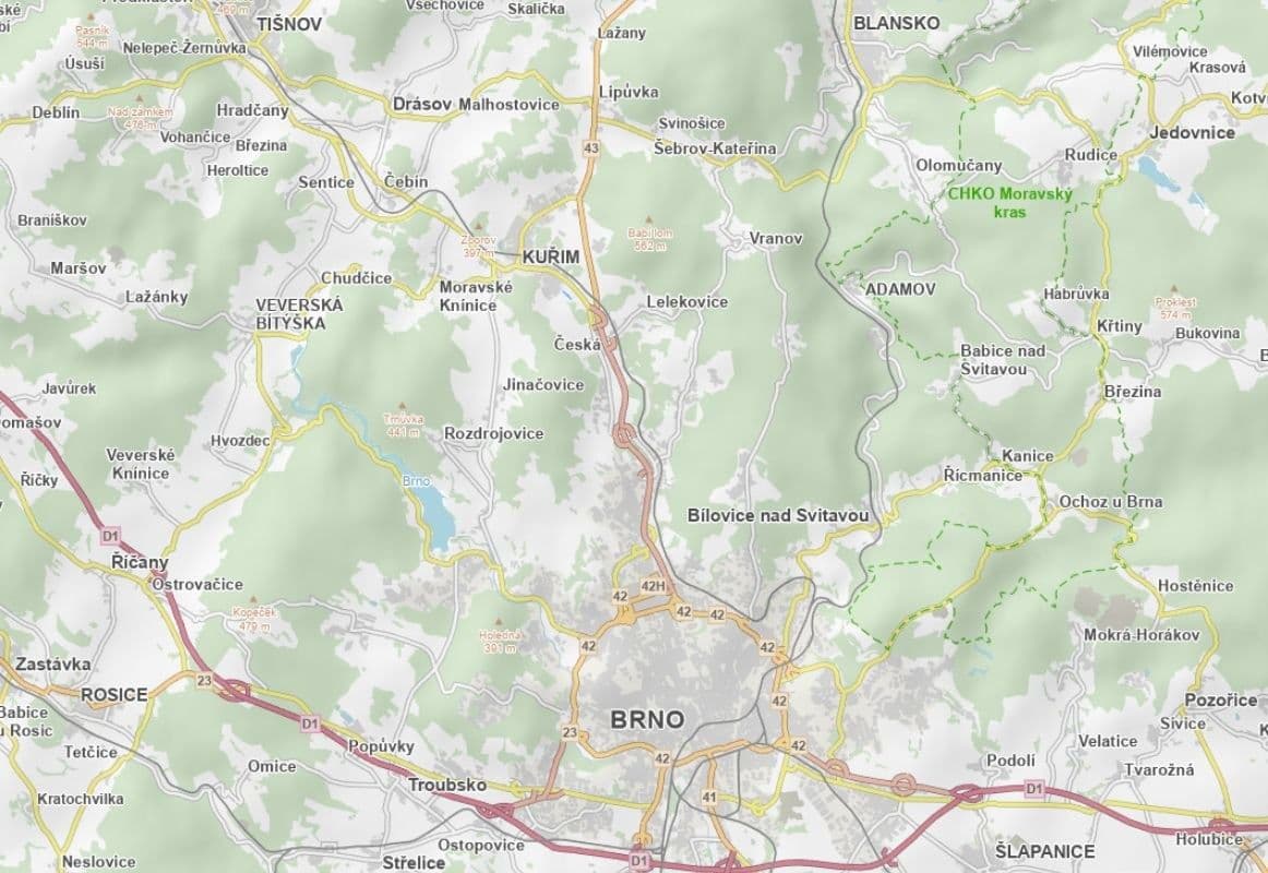 Prodej pozemku 3.691 m², Kuřim, Jihomoravský kraj Prodej pozemku 3.691 m², Kuřim, Jihomoravský kraj