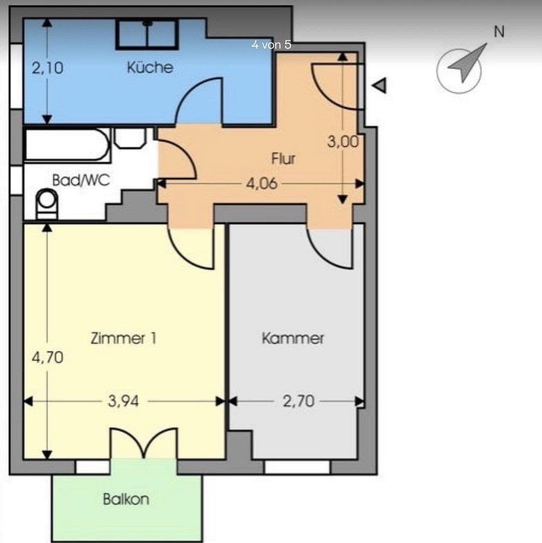 Pronájem bytu 2+1 59 m², Berlin, Berlín Pronájem bytu 2+1 59 m², Berlin, Berlín