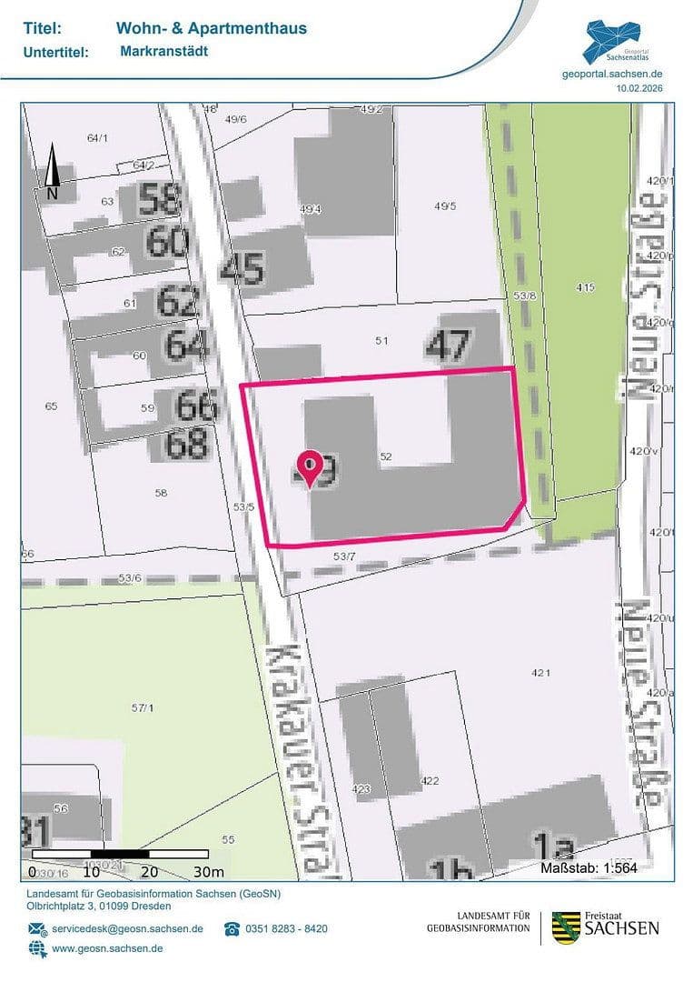 Prodej domu 1.843 m², pozemek 1.250 m², Krakauer Straße 49, Markranstädt, Sasko Prodej domu 1.843 m², pozemek 1.250 m², Krakauer Straße 49, Markranstädt, Sasko