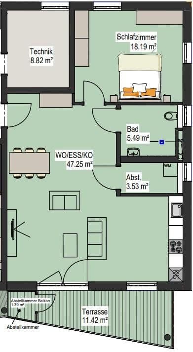 Pronájem bytu 2+1 85 m², Im Dorf 100B, Nordrach, Bádensko-Württembersko Pronájem bytu 2+1 85 m², Im Dorf 100B, Nordrach, Bádensko-Württembersko