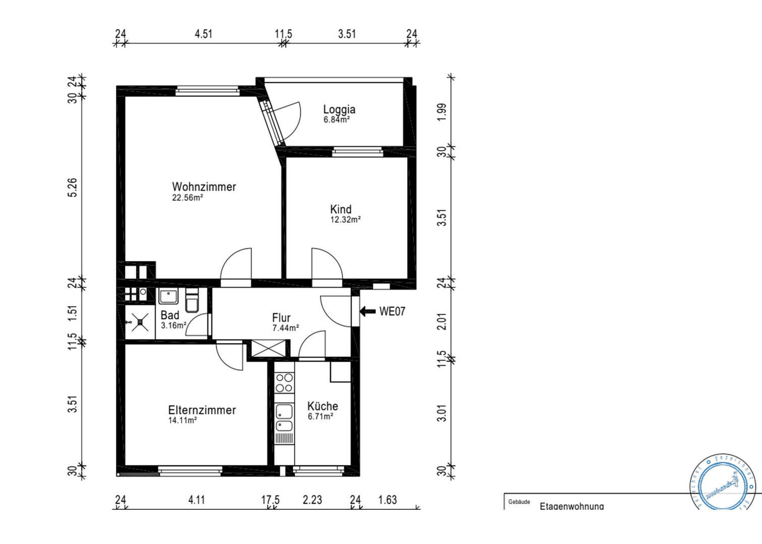 Pronájem bytu 71 m², Bremerhaven, Bremen Pronájem bytu 71 m², Bremerhaven, Bremen