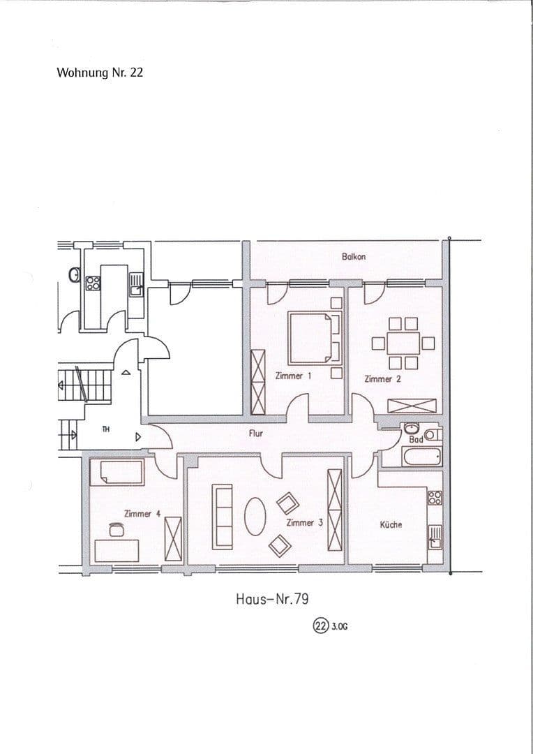 Pronájem bytu 4+1 106 m², Schillerstraße 77, Bensheim, Hessen Pronájem bytu 4+1 106 m², Schillerstraße 77, Bensheim, Hessen