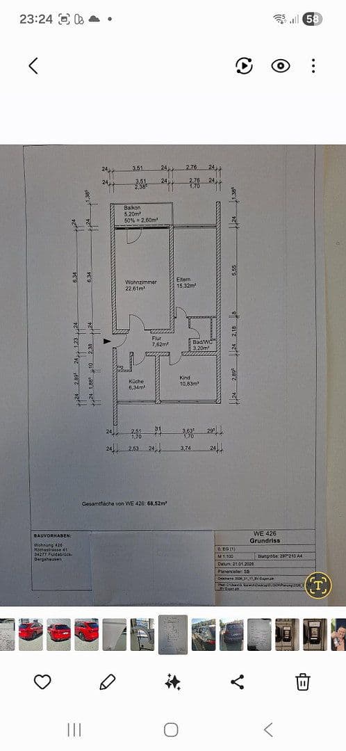Prodej bytu 3+1 68 m², Rötherstr 41, Fuldabrück, Hessen Prodej bytu 3+1 68 m², Rötherstr 41, Fuldabrück, Hessen