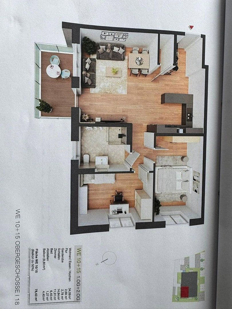 Pronájem bytu 3+1 79 m², Amlingstadtr Str. 21, Hirschaid, Bavorsko Pronájem bytu 3+1 79 m², Amlingstadtr Str. 21, Hirschaid, Bavorsko