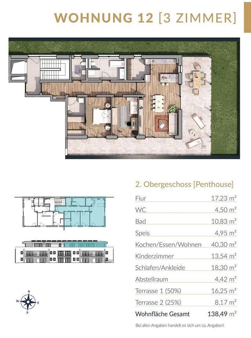 Prodej bytu 3+1 139 m², Löwenzahnstraße 5, Julbach, Bavorsko Prodej bytu 3+1 139 m², Löwenzahnstraße 5, Julbach, Bavorsko