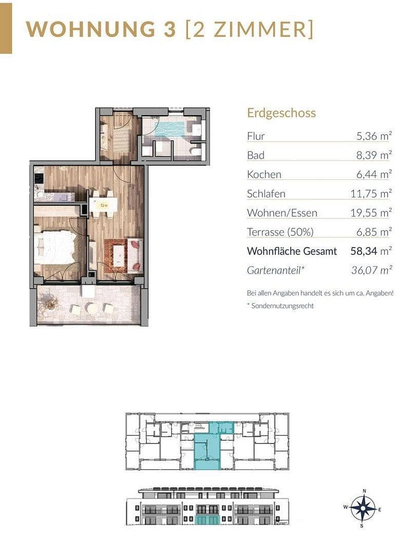 Prodej bytu 2+1 59 m², Löwenzahnstraße 5, Julbach, Bavorsko Prodej bytu 2+1 59 m², Löwenzahnstraße 5, Julbach, Bavorsko