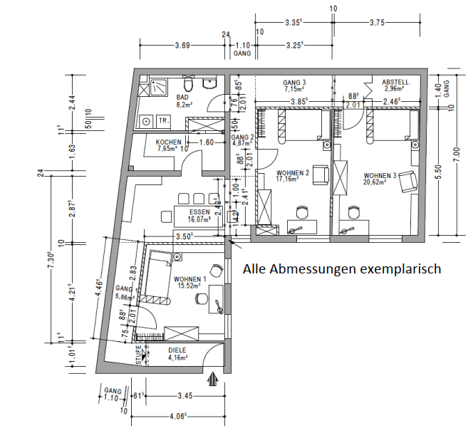 Pronájem bytu 4+1 110 m², Ebersbergerstraße 6, Rosenheim, Bavorsko Pronájem bytu 4+1 110 m², Ebersbergerstraße 6, Rosenheim, Bavorsko