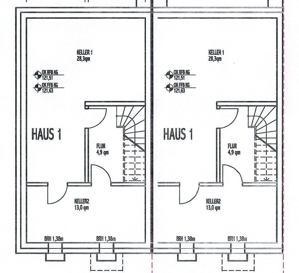 Prodej domu 160 m², pozemek 159 m², Gründau, Hessen Prodej domu 160 m², pozemek 159 m², Gründau, Hessen