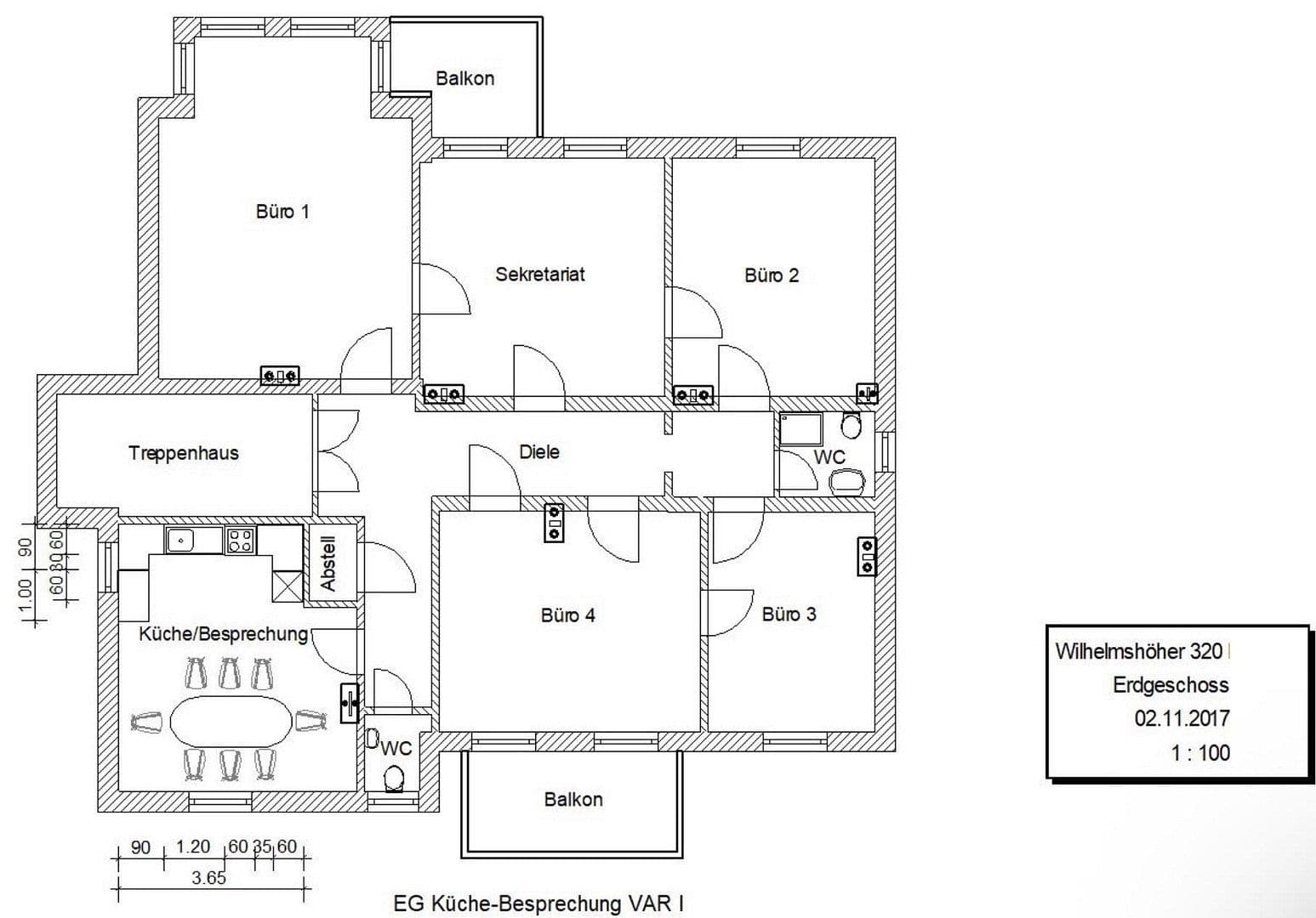 Pronájem kanceláře 163 m², Wilhelmshöher Allee 320, Kassel, Hessen Pronájem kanceláře 163 m², Wilhelmshöher Allee 320, Kassel, Hessen