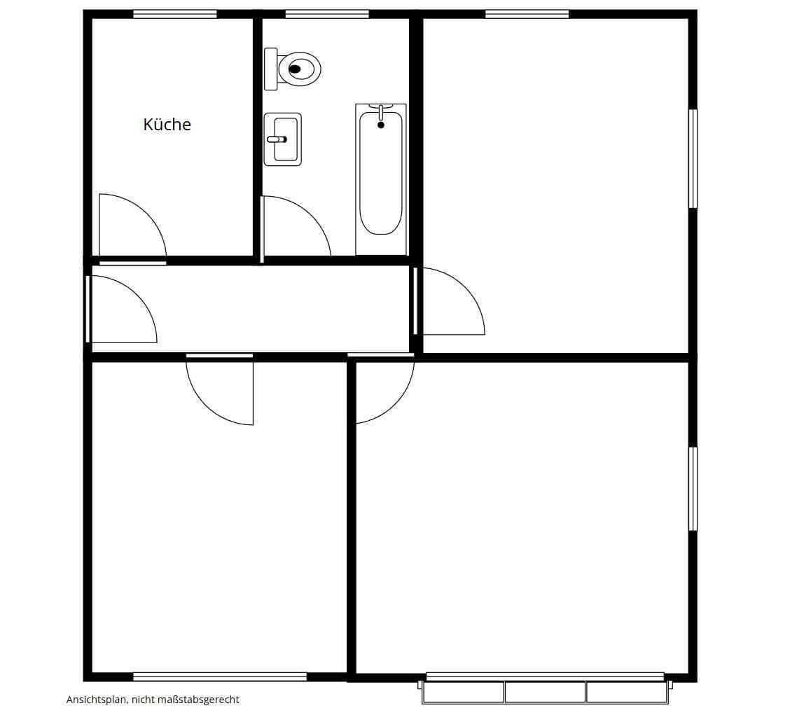 Pronájem bytu 3+1 55 m², Simon-Göring-Str. 7, Creußen, Bavorsko Pronájem bytu 3+1 55 m², Simon-Göring-Str. 7, Creußen, Bavorsko