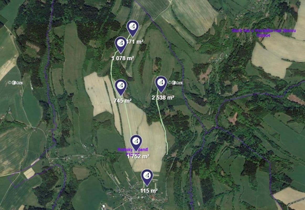 Prodej pozemku 1.358 m², Roztoky u Semil, Liberecký kraj Prodej pozemku 1.358 m², Roztoky u Semil, Liberecký kraj
