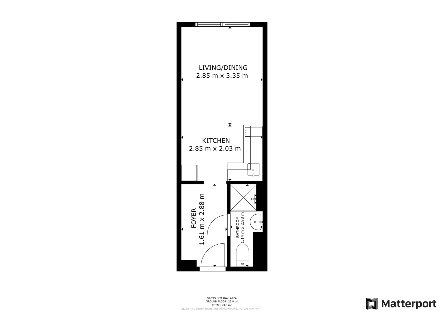 Pronájem bytu 1+kk 23 m², Čenětická, Praha, Praha Pronájem bytu 1+kk 23 m², Čenětická, Praha, Praha