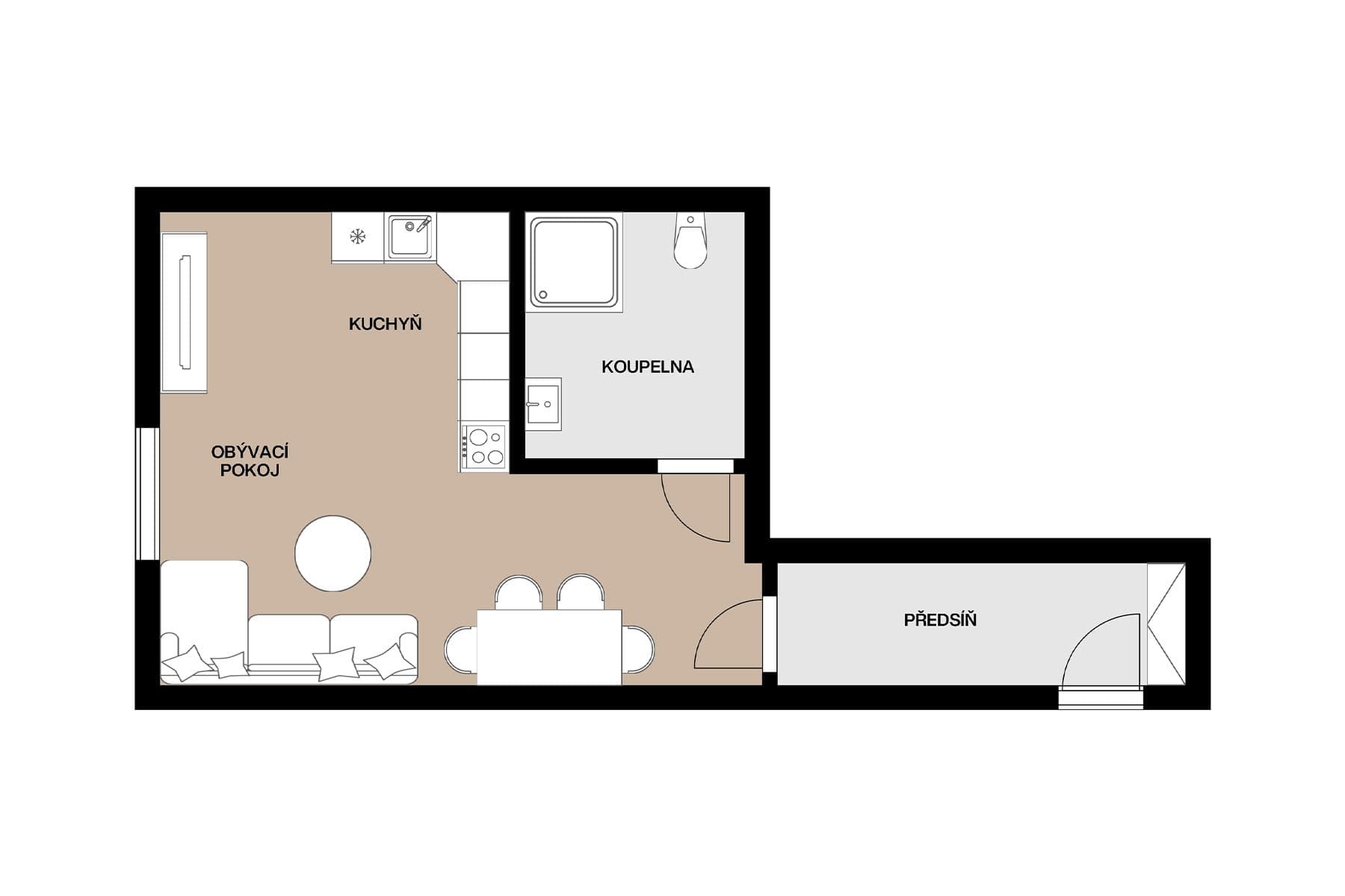 Prodej bytu 1+kk 24 m², Španělská, Praha, Praha Prodej bytu 1+kk 24 m², Španělská, Praha, Praha