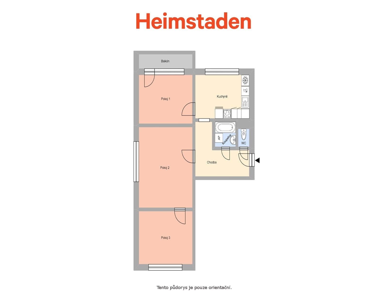 Pronájem bytu 3+1 70 m², Veverkova, Ostrava, Moravskoslezský kraj Pronájem bytu 3+1 70 m², Veverkova, Ostrava, Moravskoslezský kraj