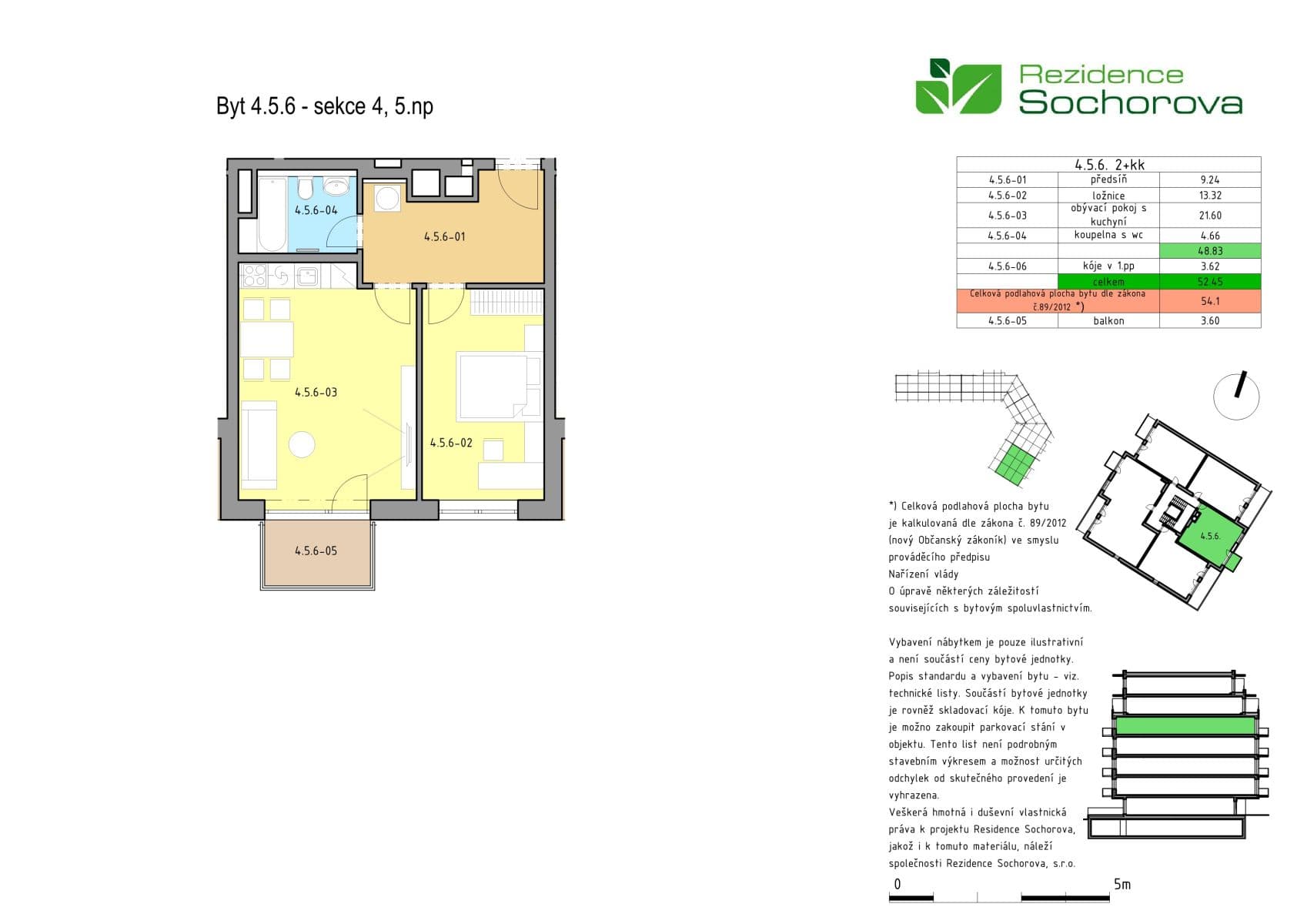 Pronájem bytu 2+kk 55 m², Sochorova, Brno, Jihomoravský kraj Pronájem bytu 2+kk 55 m², Sochorova, Brno, Jihomoravský kraj