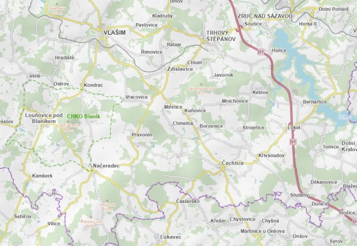 Prodej pozemku 4.244 m², Čechtice, Středočeský kraj Prodej pozemku 4.244 m², Čechtice, Středočeský kraj