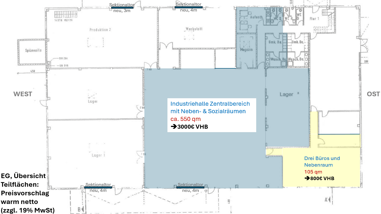 Pronájem nebytového prostoru 4.000 m², Werkstraße 3, Buch, Bavorsko Pronájem nebytového prostoru 4.000 m², Werkstraße 3, Buch, Bavorsko