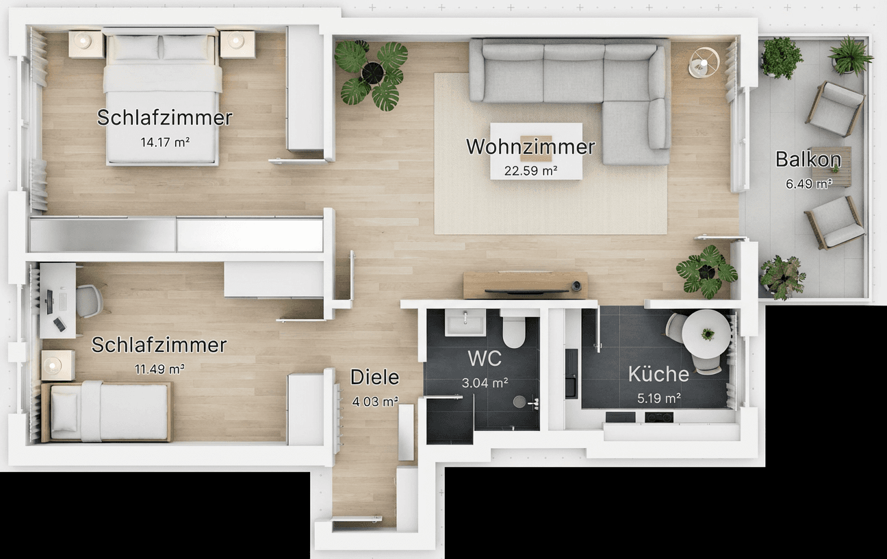 Pronájem bytu 3+1 64 m², Postallee 29, Gladbeck, Severní Porýní-Vestfálsko Pronájem bytu 3+1 64 m², Postallee 29, Gladbeck, Severní Porýní-Vestfálsko