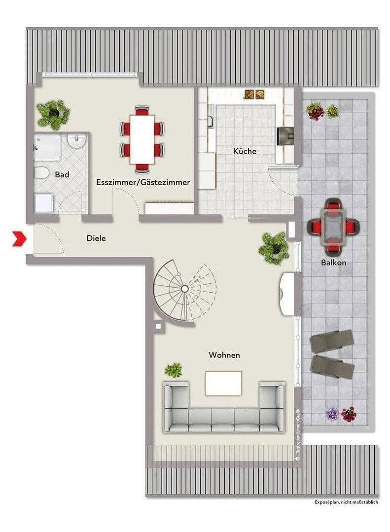 Pronájem bytu 3+kk 115 m², Bachstraße 37, Rheinstetten, Bádensko-Württembersko Pronájem bytu 3+kk 115 m², Bachstraße 37, Rheinstetten, Bádensko-Württembersko