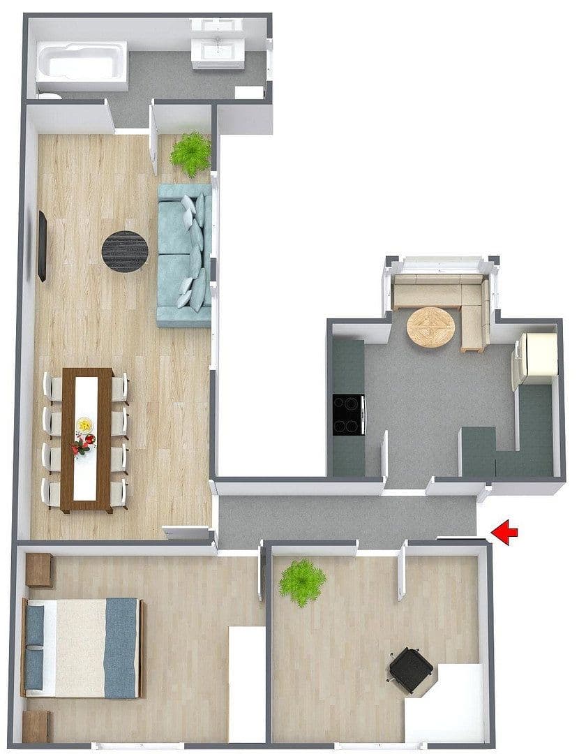 Pronájem bytu 3+1 80 m², Wormser Straße 24, Nackenheim, Porýní-Falc Pronájem bytu 3+1 80 m², Wormser Straße 24, Nackenheim, Porýní-Falc