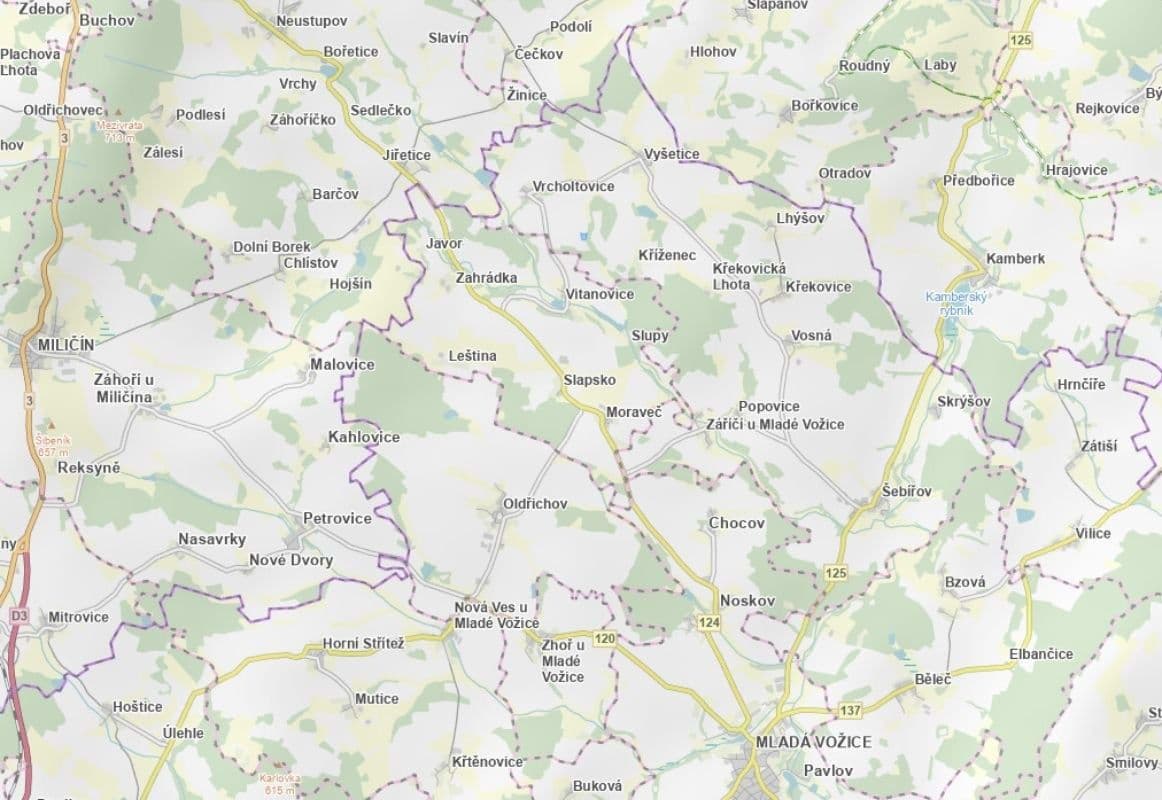 Prodej pozemku 2.281 m², Šebířov, Jihočeský kraj Prodej pozemku 2.281 m², Šebířov, Jihočeský kraj