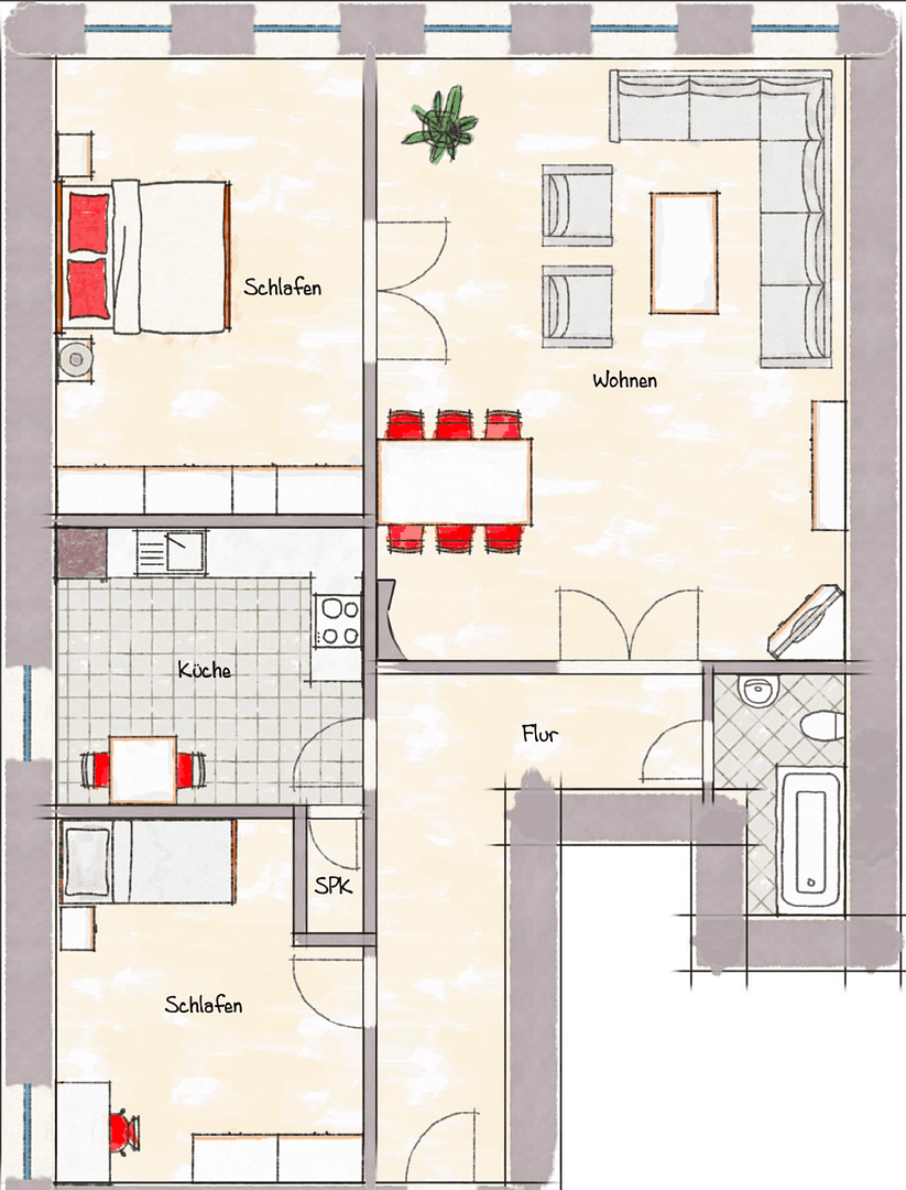 Pronájem bytu 3+1 109 m², Sankt Jürgen Straße 1, Itzehoe, Šlesvicko-Holštýnsko Pronájem bytu 3+1 109 m², Sankt Jürgen Straße 1, Itzehoe, Šlesvicko-Holštýnsko