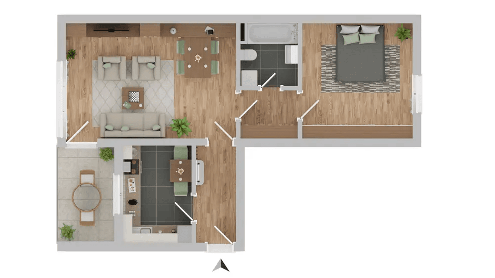 Prodej bytu 2+1 61 m², Augsburg, Bavorsko Prodej bytu 2+1 61 m², Augsburg, Bavorsko