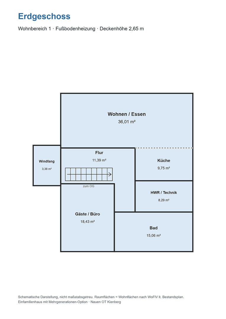 Prodej domu 235 m², pozemek 1.977 m², Dorfstr. 35, OT Kienberg, Nauen, Braniborsko Prodej domu 235 m², pozemek 1.977 m², Dorfstr. 35, OT Kienberg, Nauen, Braniborsko