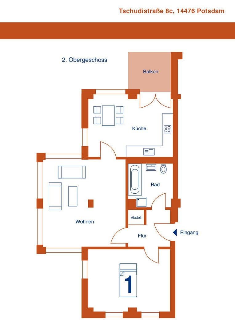 Prodej bytu 2+1 67 m², Tschudistraße 8c, Potsdam - Neu-Fahrland, Braniborsko Prodej bytu 2+1 67 m², Tschudistraße 8c, Potsdam - Neu-Fahrland, Braniborsko