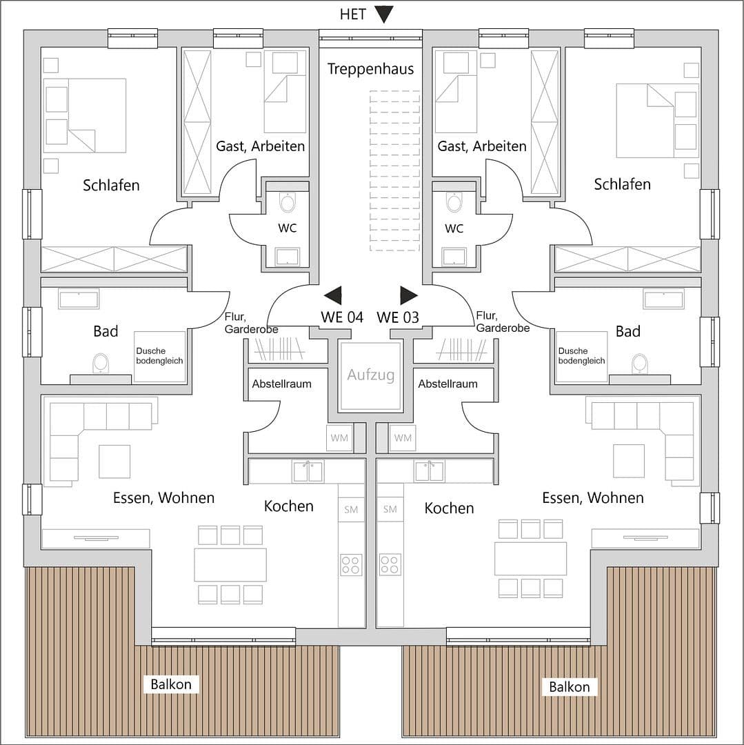 Pronájem bytu 98 m², Neunkirchen-Seelscheid, Severní Porýní-Vestfálsko Pronájem bytu 98 m², Neunkirchen-Seelscheid, Severní Porýní-Vestfálsko