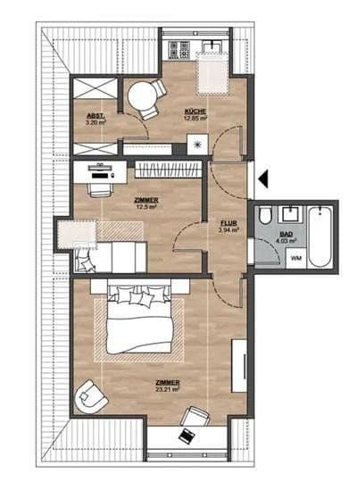 Prodej bytu 2+kk 57 m², Darmstadt, Hessen Prodej bytu 2+kk 57 m², Darmstadt, Hessen