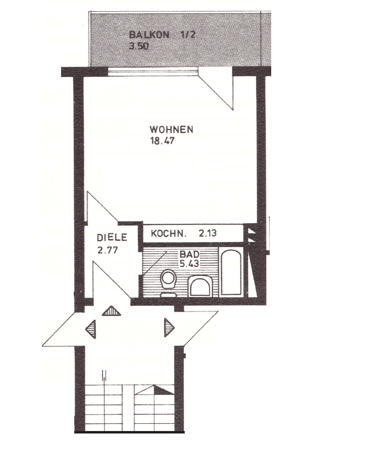 Pronájem bytu 1+1 32 m², Oberursel (Taunus), Hessen Pronájem bytu 1+1 32 m², Oberursel (Taunus), Hessen