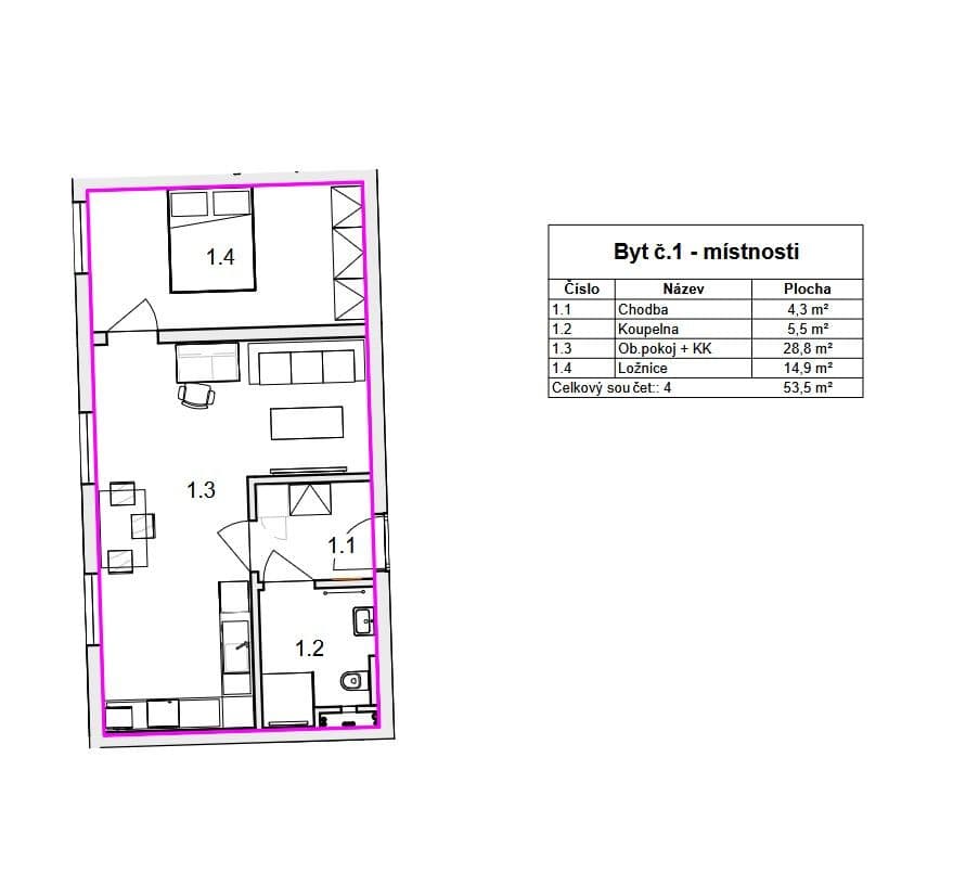 Prodej bytu 2+kk 53 m², Mostecká, Dobřany, Plzeňský kraj Prodej bytu 2+kk 53 m², Mostecká, Dobřany, Plzeňský kraj