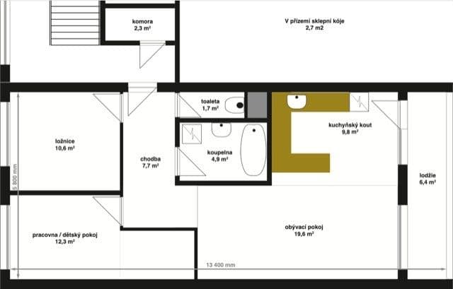 Pronájem bytu 3+kk 68 m², Jaselská, Mnichovo Hradiště, Středočeský kraj Pronájem bytu 3+kk 68 m², Jaselská, Mnichovo Hradiště, Středočeský kraj