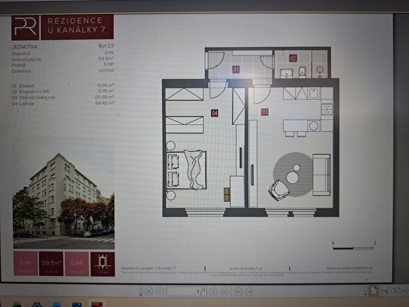 Pronájem bytu 2+kk 60 m², U Kanálky, Praha, Praha Pronájem bytu 2+kk 60 m², U Kanálky, Praha, Praha