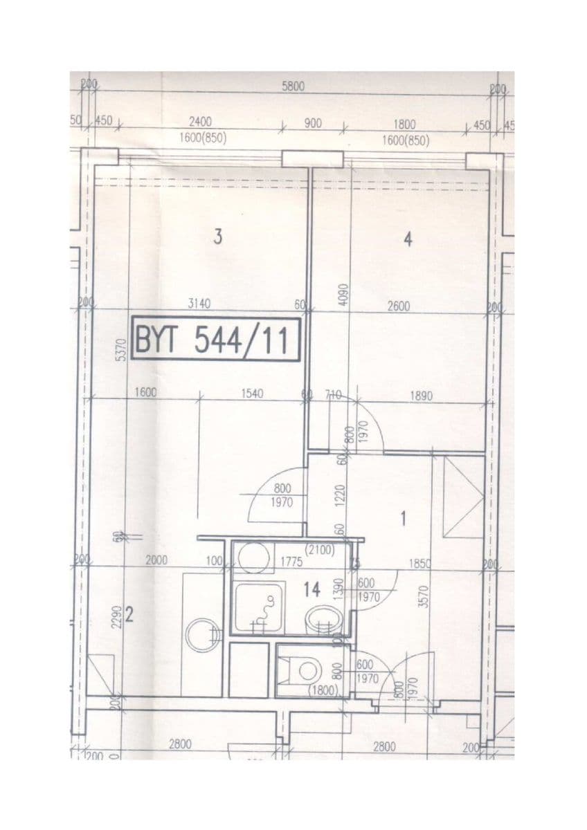 Prodej bytu 2+kk 43 m², K Rovinám, Praha, Praha Prodej bytu 2+kk 43 m², K Rovinám, Praha, Praha