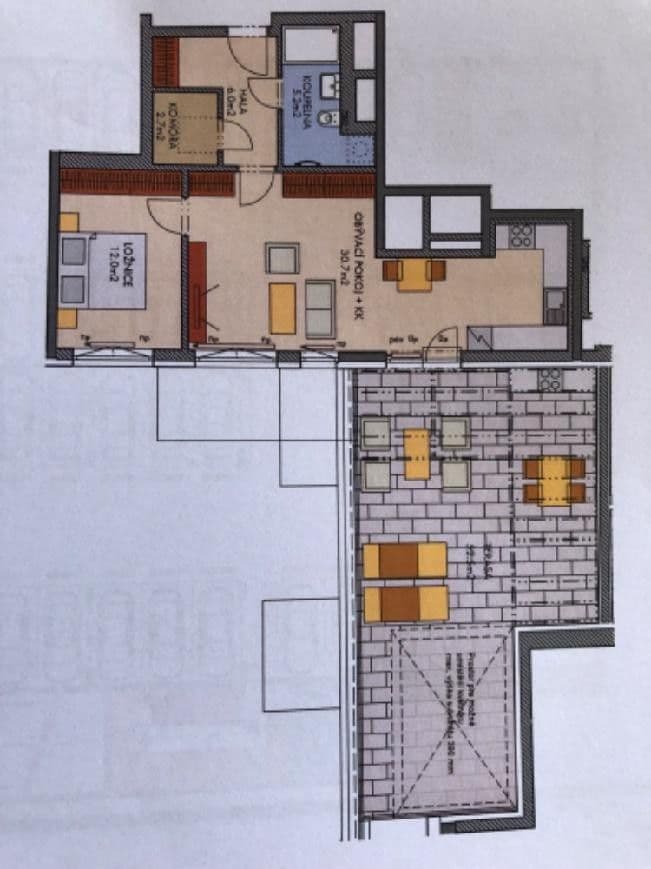 Pronájem bytu 2+kk 59 m², Kardausova, Praha, Praha Pronájem bytu 2+kk 59 m², Kardausova, Praha, Praha