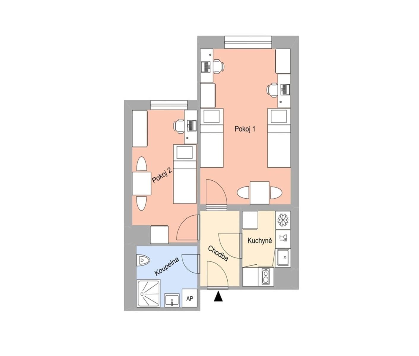Pronájem bytu 2+1 43 m², Magisterská, Plzeň, Plzeňský kraj Pronájem bytu 2+1 43 m², Magisterská, Plzeň, Plzeňský kraj
