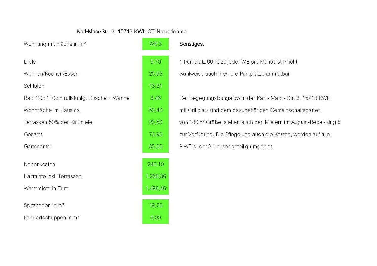Pronájem bytu 2+1 74 m², Karl-Marx-Str. 3, Königs Wusterhausen, Braniborsko Pronájem bytu 2+1 74 m², Karl-Marx-Str. 3, Königs Wusterhausen, Braniborsko