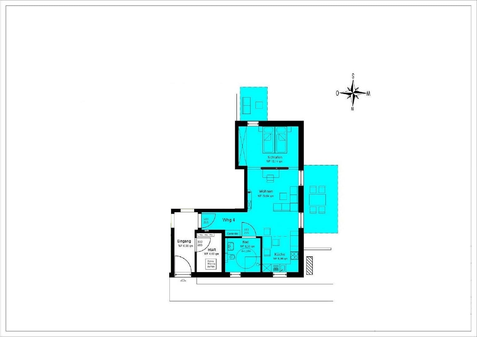Pronájem bytu 2+1 68 m², Karl-Marx-Str. 3a, Königs Wusterhausen, Braniborsko Pronájem bytu 2+1 68 m², Karl-Marx-Str. 3a, Königs Wusterhausen, Braniborsko