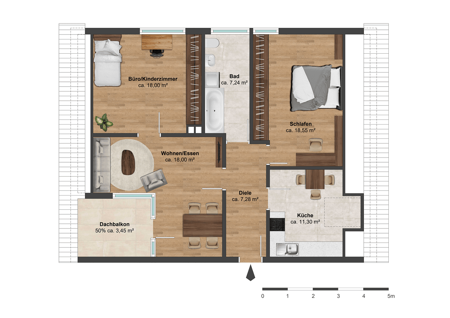 Prodej bytu 3+1 71 m², Grenzstr. 27, Weil am Rhein, Bádensko-Württembersko Prodej bytu 3+1 71 m², Grenzstr. 27, Weil am Rhein, Bádensko-Württembersko
