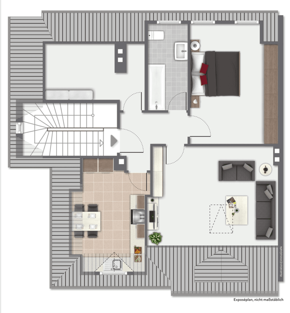 Pronájem bytu 2+1 68 m², Hanau, Hessen Pronájem bytu 2+1 68 m², Hanau, Hessen
