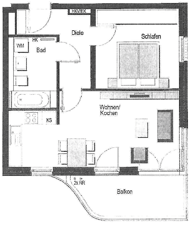 Prodej bytu 2+1 53 m², Hans-Döllgast-Straße 4, München, Bavorsko Prodej bytu 2+1 53 m², Hans-Döllgast-Straße 4, München, Bavorsko